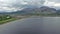 Flying over the Loch Linnhe in Fort William towards Ben Nevis