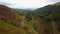 Flying over the mountain gorge between Ardchattan and Barcaldine surrounded by Lochan Uaine and Na Maoilean