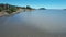 Flying over shoreline park Tiburon California