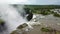 Flying over Victoria Falls Waterfalls in Zambia and Zimbabwe