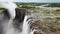 Flying over Victoria Falls Waterfalls in Zambia and Zimbabwe