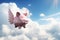 Flying piggy bank