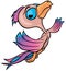 Flying Pink Parrot