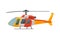 Flying propeller helicopter transport