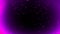 Flying purple fire embers particles texture overlays . Burn debris effect on isolated black background. Stock illustration