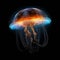 Flying saucer jellyfish wallpaper background or etc.