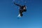 Flying Snowboarder