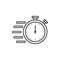 flying stopwatch icon. Vector illustration decorative design