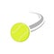 Flying tennis ball vector