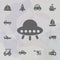 Flying, ufo, plate icon. Simple set of transport icons. One of the collection for websites, web design, mobile app