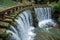 Flying Waterfall in Bamboo Forest of Bamboo Sea Area in