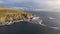 Flyingfrom Malin Beg towards Slieve League cliffs in County Donegal, Ireland