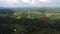 Flyover aerial view of Chocolate hills. Bohol, Philippines