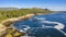 Flyover Hyperlapse over Acadia shore in Maine