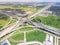 Flyover Katy freeway Interstate 10 stack interchange cloud blue