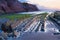 Flysch in the Basque Country beach Zumaia, Spain