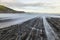 The flysch formations in Zumaia in the Basque country