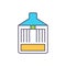 Flywheel energy storage RGB color icon