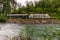 The FlÃ¥m railway runs alongside the FlÃ¥mselvi in FlÃ¥m Flaam