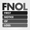 FNOL - First Notice Of Loss acronym