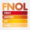 FNOL - First Notice Of Loss acronym