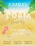 Foam beach party flyer template