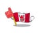 Foam finger flag canadian with in the character