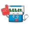 Foam finger freezer bag mascot cartoon