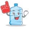 Foam finger gallon character cartoon style