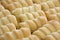 Foam rolls or Schillerlocken Schaumrollen for sweet pastry