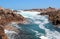 Foaming waters at Canal rocks West Australia