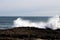 Foaming white backwash at Ocean Beach Bunbury, Western Australia.