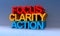 Focus clarity action on blue