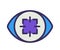 Focus concentration sharpen attention single isolated icon with filled outline line style