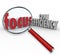 Focus on Efficiency Magnifying Glass Searching Effective Ideas