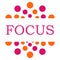 Focus Pink Orange Dots Circular