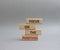 Focus on the Positives symbol. Concept word Focus on the Positives on wooden blocks. Beautiful grey background. Business and Focus