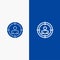 Focus, Target, Audience Targeting,  Line and Glyph Solid icon Blue banner Line and Glyph Solid icon Blue banner