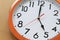 Focus time in clock of five o\'clock for the design in your busin