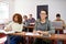 Focused on absorbing information. Shot of a university students paying attention in class.