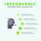 Focusing Solutions, Business, Effort, Focus, Focusing Solid Icon Infographics 5 Steps Presentation Background