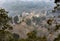 Fog above Milies village on mountain Pelion