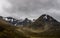 Fog clouds hanging over the Glencoe mountains.