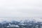 Fog and clouds over landscape from VeslehÃ¸dn Veslehorn, Hemsedal Norway