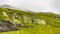 Fog clouds rocks cliffs mountain landscape Jotunheimen National Park Norway