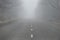 Fog on the extra-urban road