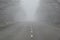Fog on the extra-urban road
