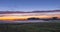 Fog moving across the fields in tve evening light