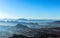 Fog over the Apennine Mountains