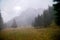 Fog over Bucegi Mountains